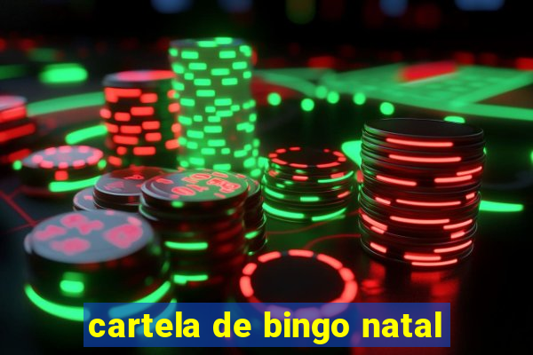 cartela de bingo natal